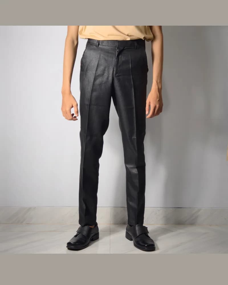 Silk Wool Slim Dress Pants